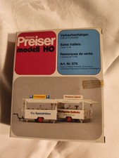 Preiser 2x Verkaufsanhänger