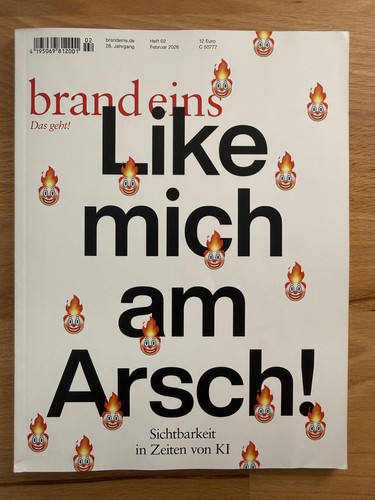 Brand eins like - mich, arsch
