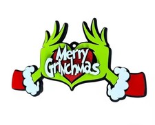 Grinch Weihnachten Holzschild für Tür, Fenster und Wanddekoration (13)