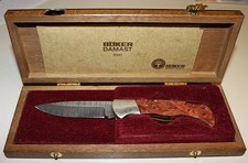 böker damast jahresmesser 2001- 300 lagen-damast unbenutzt aus Vitrine