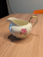 Rosenthal Ivory Moosrose Kanne Elfenbeinporzellan Goldrand guter Zustand