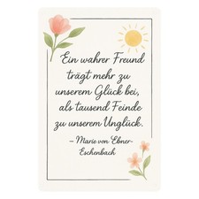 Freunde Glück Spruch