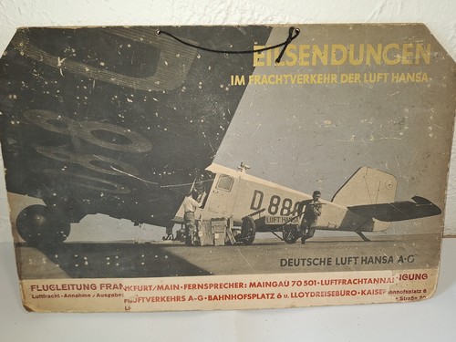 Junkers ju52 schild - junkers,