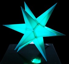 Led mini stern innen türkis - innen,