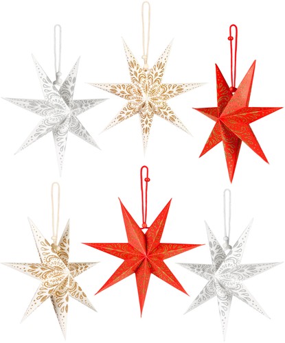 6er set weihnachtsterne cm - set, 20