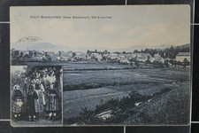AK Breidenstein Biedenkopf 1909 Bahnpoststempel Trachten Marburg Gießen Häuser