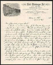 Rechnung Offenburg 1904, Hotel