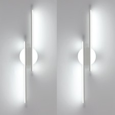 2X LED Wandleuchte Wandlampe Wandbeleuchtung Wohnzimmer Schlafzimmer Flur 6500K