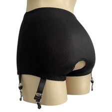 S~3XL Waist Cincher Lace vintage Girdle Mieder Hüfthalter 6 Straps Strumpfhalter