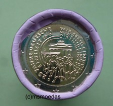 Deutschland 2 Euro Rolle 2015 Deutsche Einheit Gedenkmünzen 25x2€ Wahl A,D,F,G,J