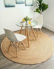 Teppich Jute Rund Natürlich