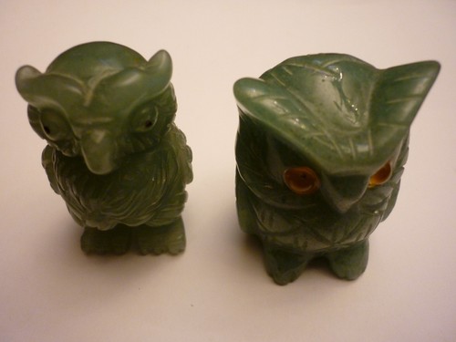 Jade figur eule - x,