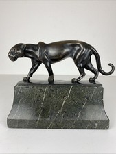 Art Deco Bronze Panther Figur