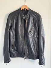 BELSTAFF  V-Racer 2.0 Herren Lederjacke Gr. 52 schwarz ungetragen ohne Etikett