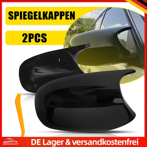 Paar schwarz spiegelkappen - schwarz,
