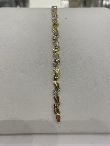 585 gold armband bicolour - 585,