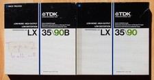 2x TDK LX 35-90 Tonband