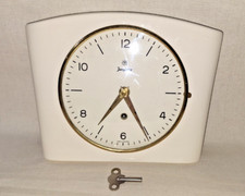 Küchenuhr Junghans 50er Jahre Keramik Handaufzug Wanduhr