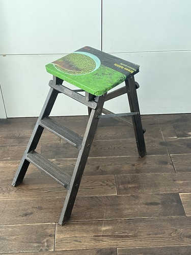 Vintage holz trittleiter - vintage,