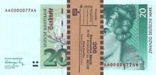 10 x 20 DM, Deutsche Mark, Geldscheine 1991, mit Banderole - Reproduktion