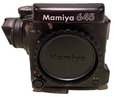 Mamiya 645Pro TL Body inkl. Sekor 80mm & AE Prism Finder & 120 Roll Film Holder