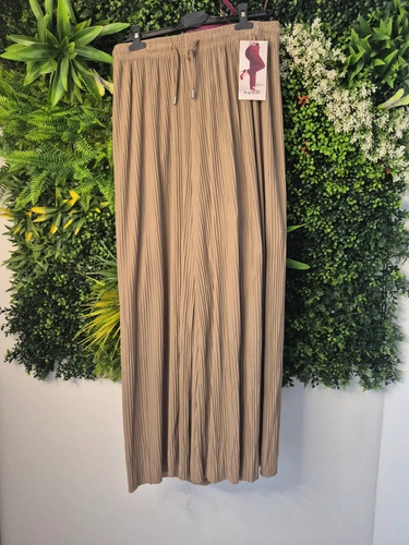 Damen plissee palazzo hose - damen,