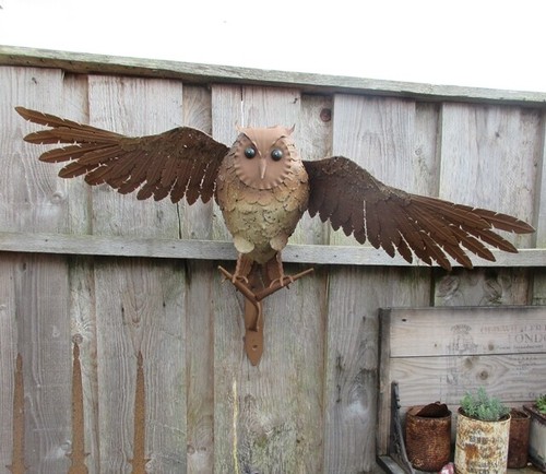 Grosse wanddeko fliegende eule - grosse,