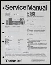 Original TECHNICS  SL-HD510 / SL-HD530 CD-Player Service Manual / Anleitung o179