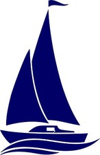 Autoaufkleber segeln 009 Boot