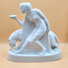 Bacchantin mit Panther, Gebrüder Heubach Lichte, Modell Fraureuth, Hans Harders