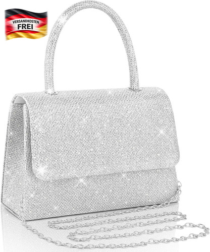 Abendtasche clutch mit - clutch, glitzer