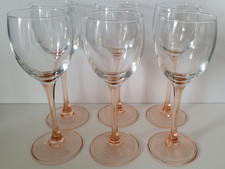 6 retro Weingläser Luminarc