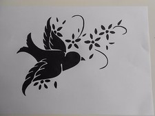 Schablone " Vogel 6 " auf A4