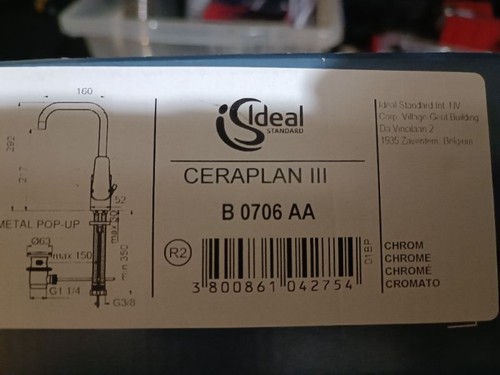 Ideal standard ceraplan - standard, iii