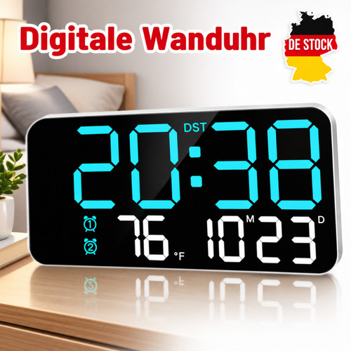 Led digital wanduhr mit - wanduhr,
