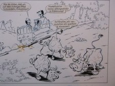 Comic Originalzeichnung FELIX (Bastei Verlag) Mensch! Das bleibt die Spucke weg!