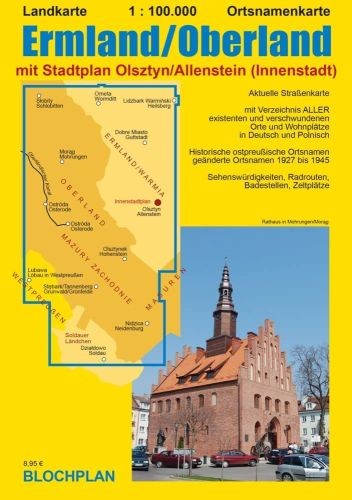 Landkarte ermland oberland - landkarte, ermland/oberland