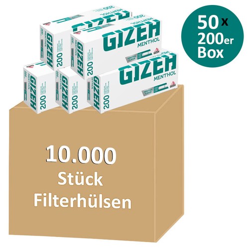 10000 stück gizeh - 10000, menthol