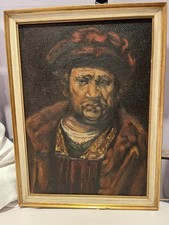 Gemälde nach Rembrandt "Selbstbildnis mit roter Mütze"- Künstler Alois Wettstein