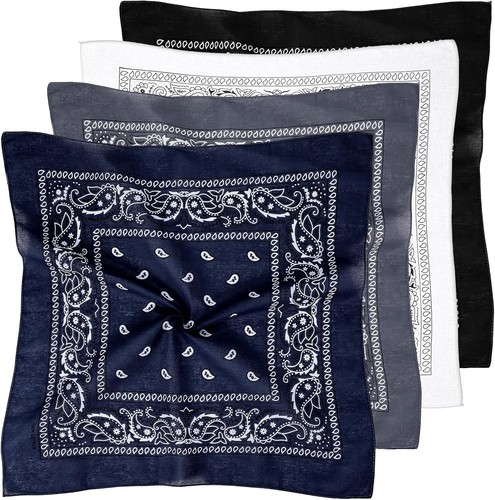 4er set baumwolle bandana - set,