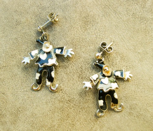 Ohrhänger harlekin metall - ohrhänger,