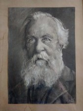 Originalzeichnung Porträt Ernst Haeckel, Jena 1926!!!