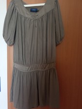 Damenkleid vo Mexx Gr. 38 Farbe braun, V- Ausschnitt, 3/4 Ärmel gerafft