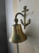 Glocke Messing Patina Zugkette