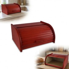 Kleiner Holz Brotkasten Rot