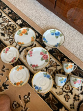 Kaffeeservice Winterling Porzellan 3 Personen Blumen