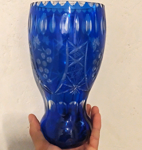 Vase aus kristallglas cm - aus,