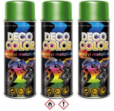 3 Stück 400ml grün Metallic