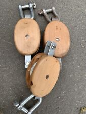 umlenkrolle Flaschenzug Holzblock 8 Zoll