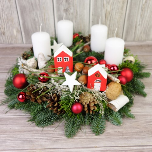 Weihnachtskranz adventskranz - weihnachtskranz,